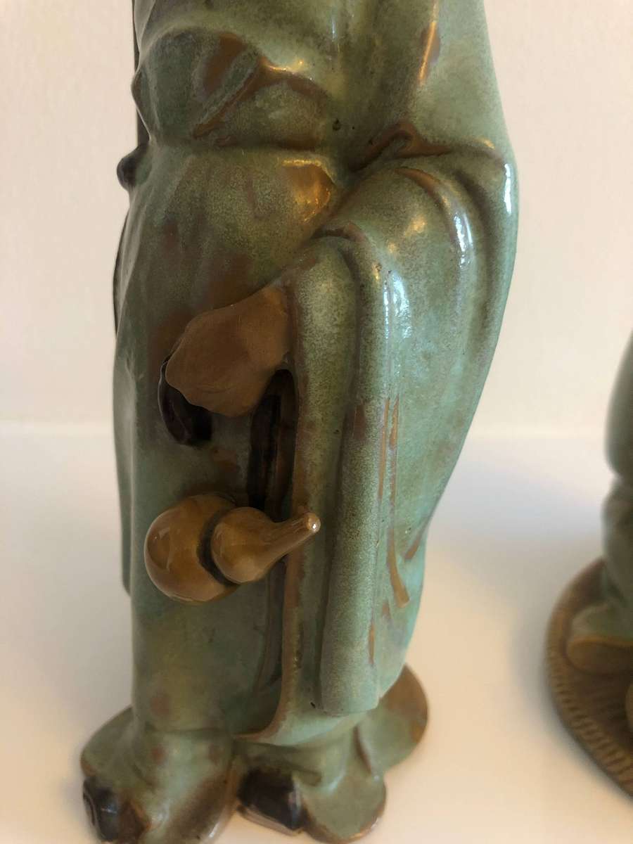 A Set of Chinese Shiwan Ceramic Figures