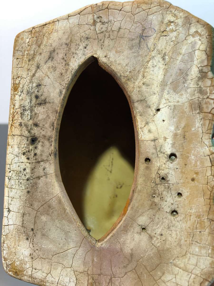 Large Souvenir Egyptian Terracota Statue Menkaure and His Queen