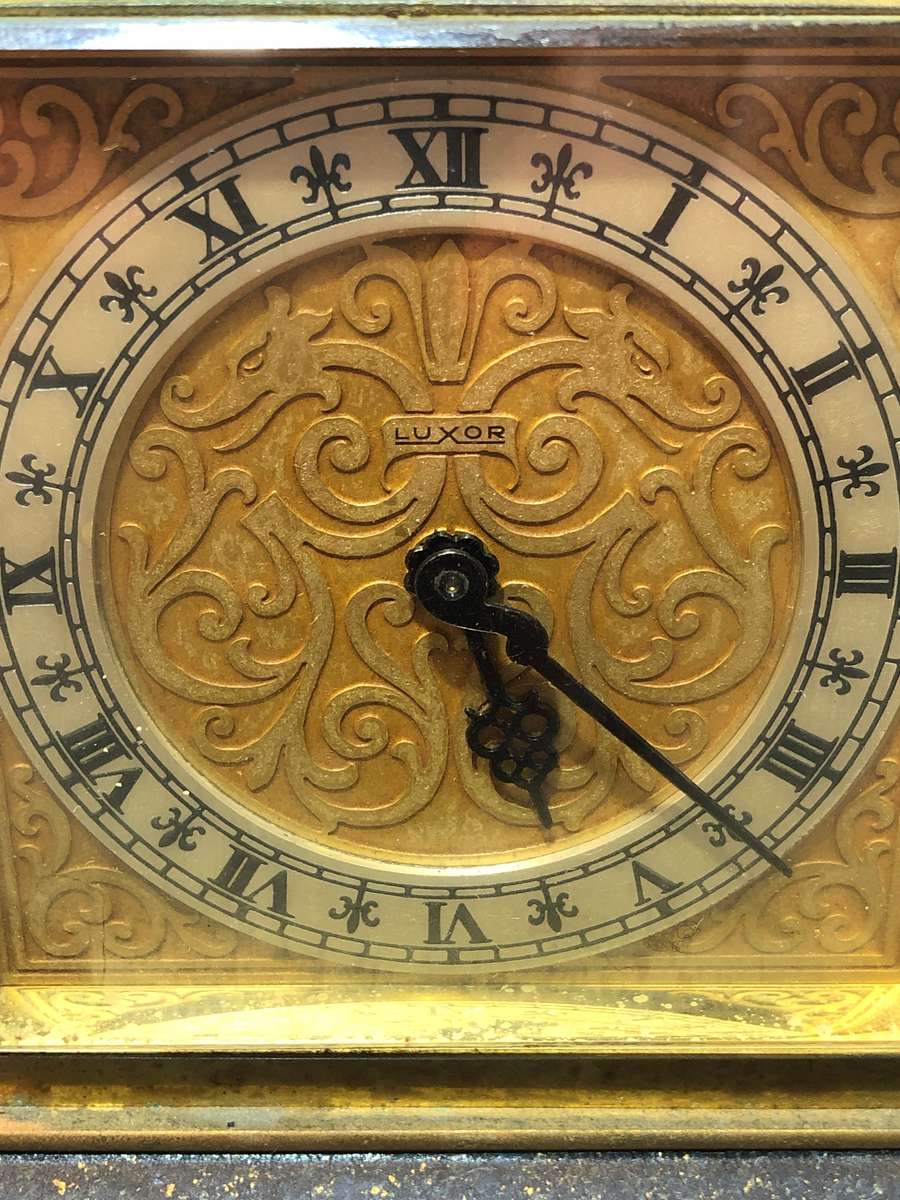 A Vintage Luxor Carriage Alarm Clock