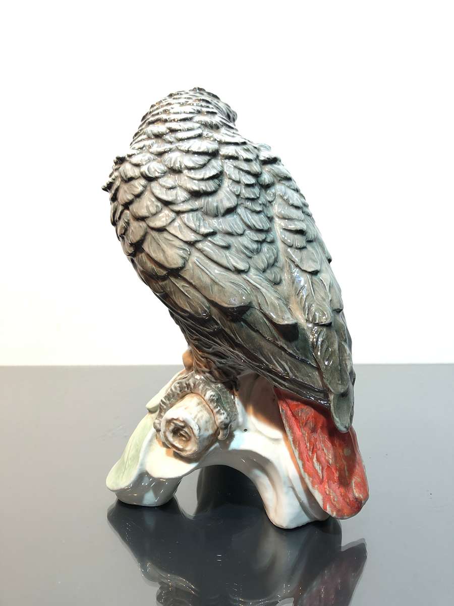 Rare Vintage West German W. Goebel Porcelain Parrot