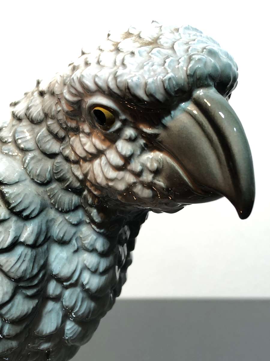 Rare Vintage West German W. Goebel Porcelain Parrot