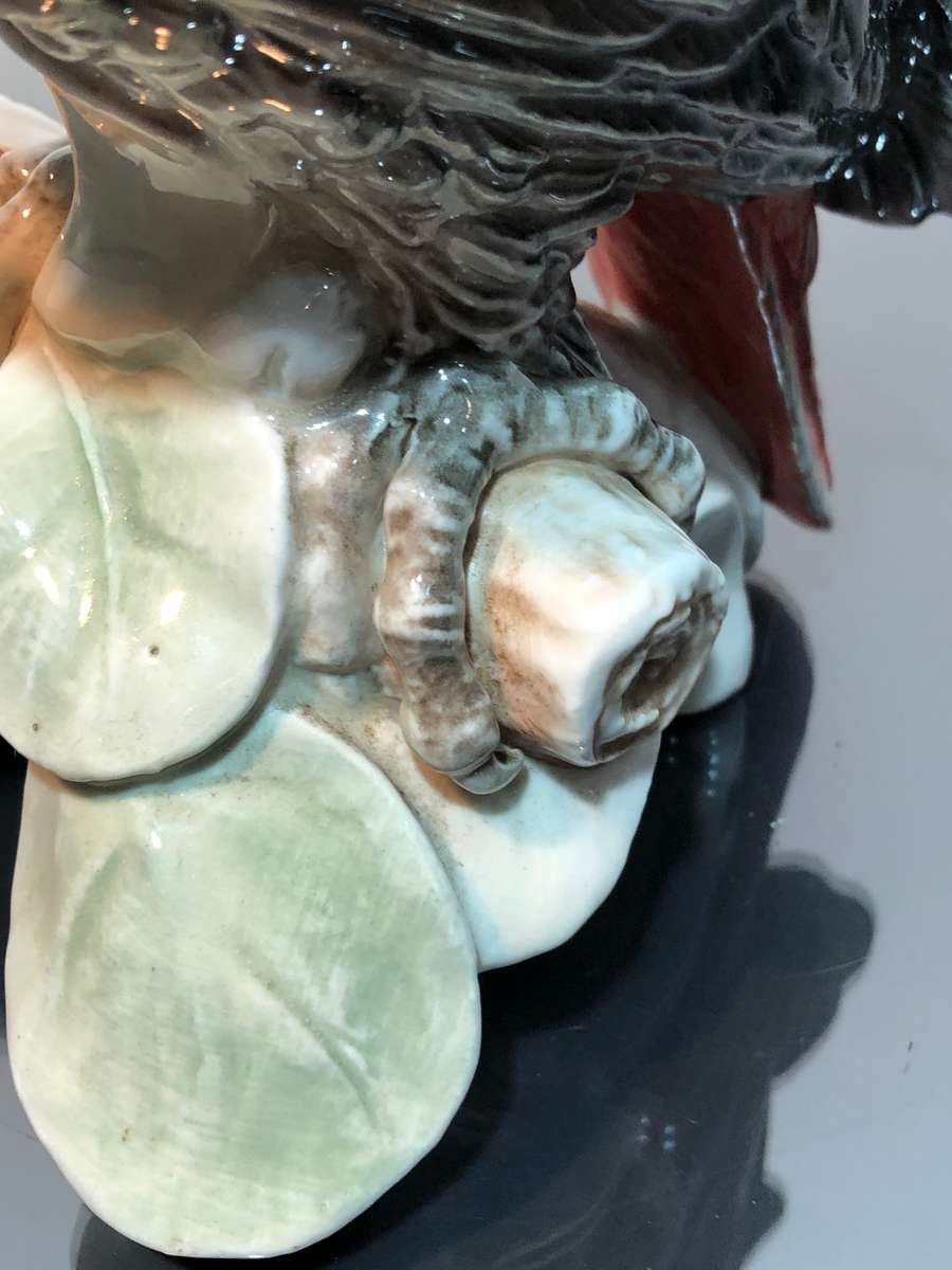 Rare Vintage West German W. Goebel Porcelain Parrot