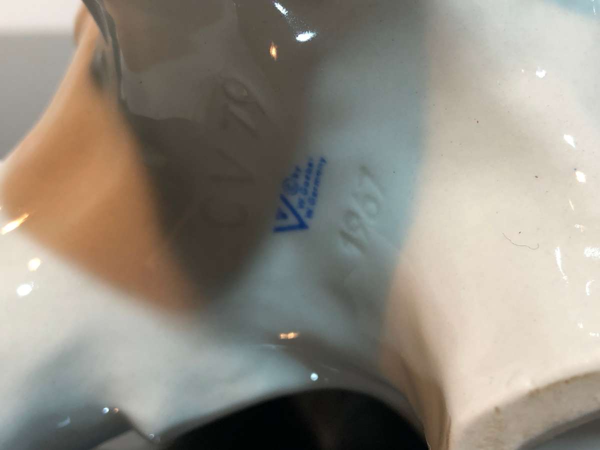 Rare Vintage West German W. Goebel Porcelain Parrot