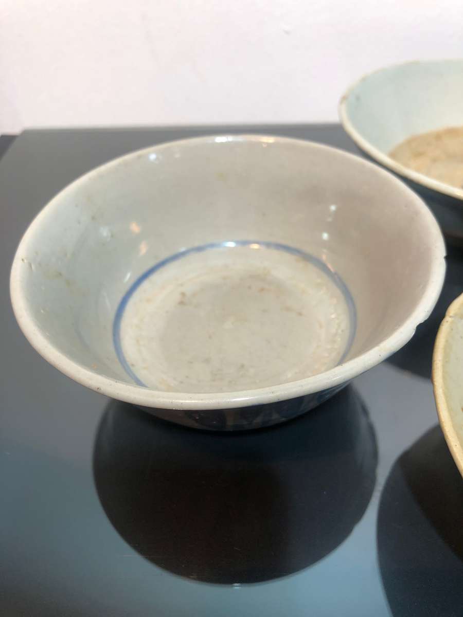 A Set of Four Chinese Vintage Stoneware Bowls