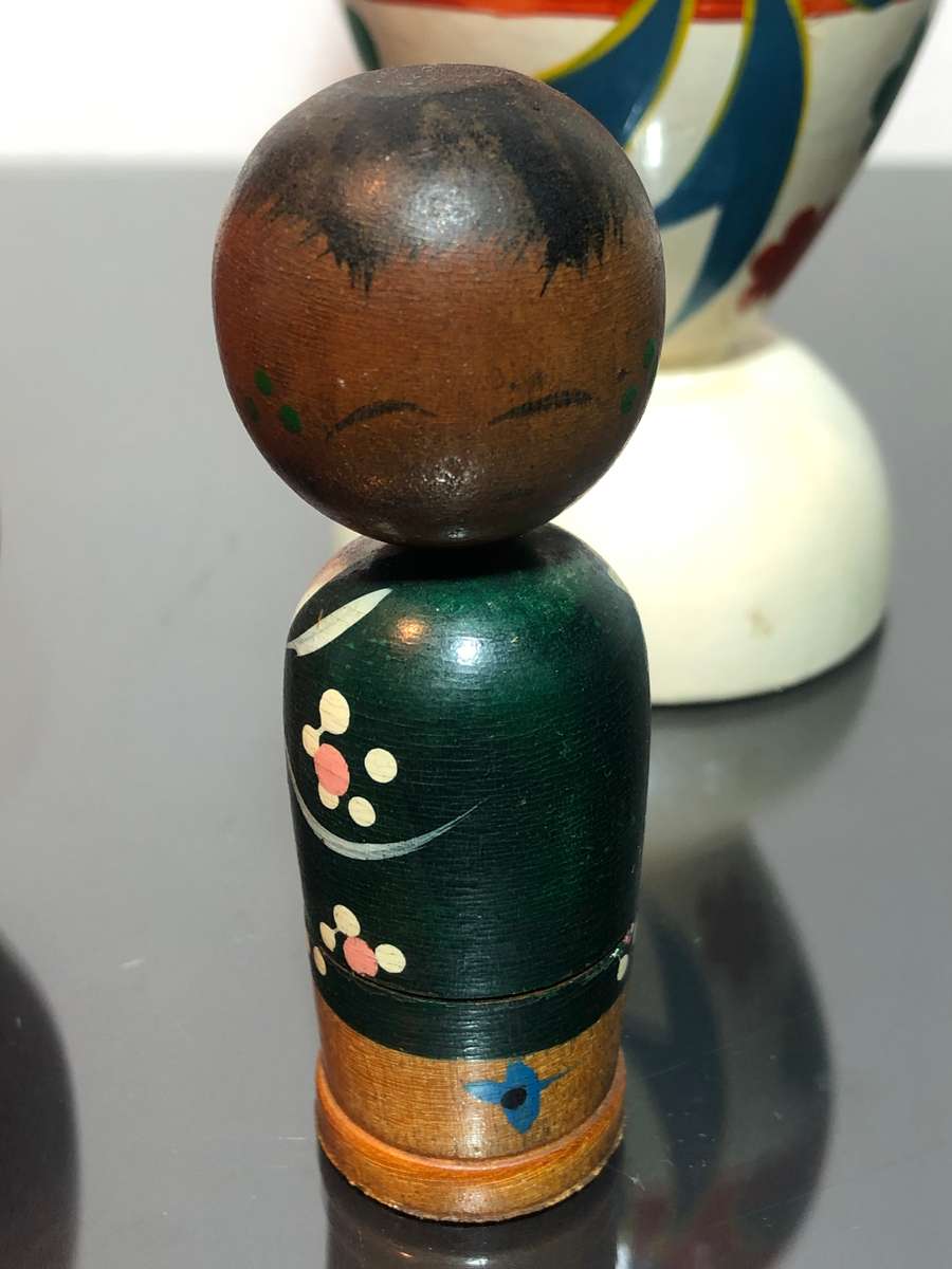 Three Japanese Kokeshi Dolls