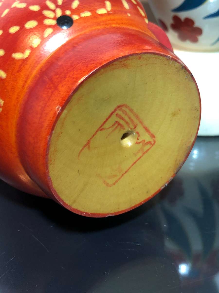 Three Japanese Kokeshi Dolls