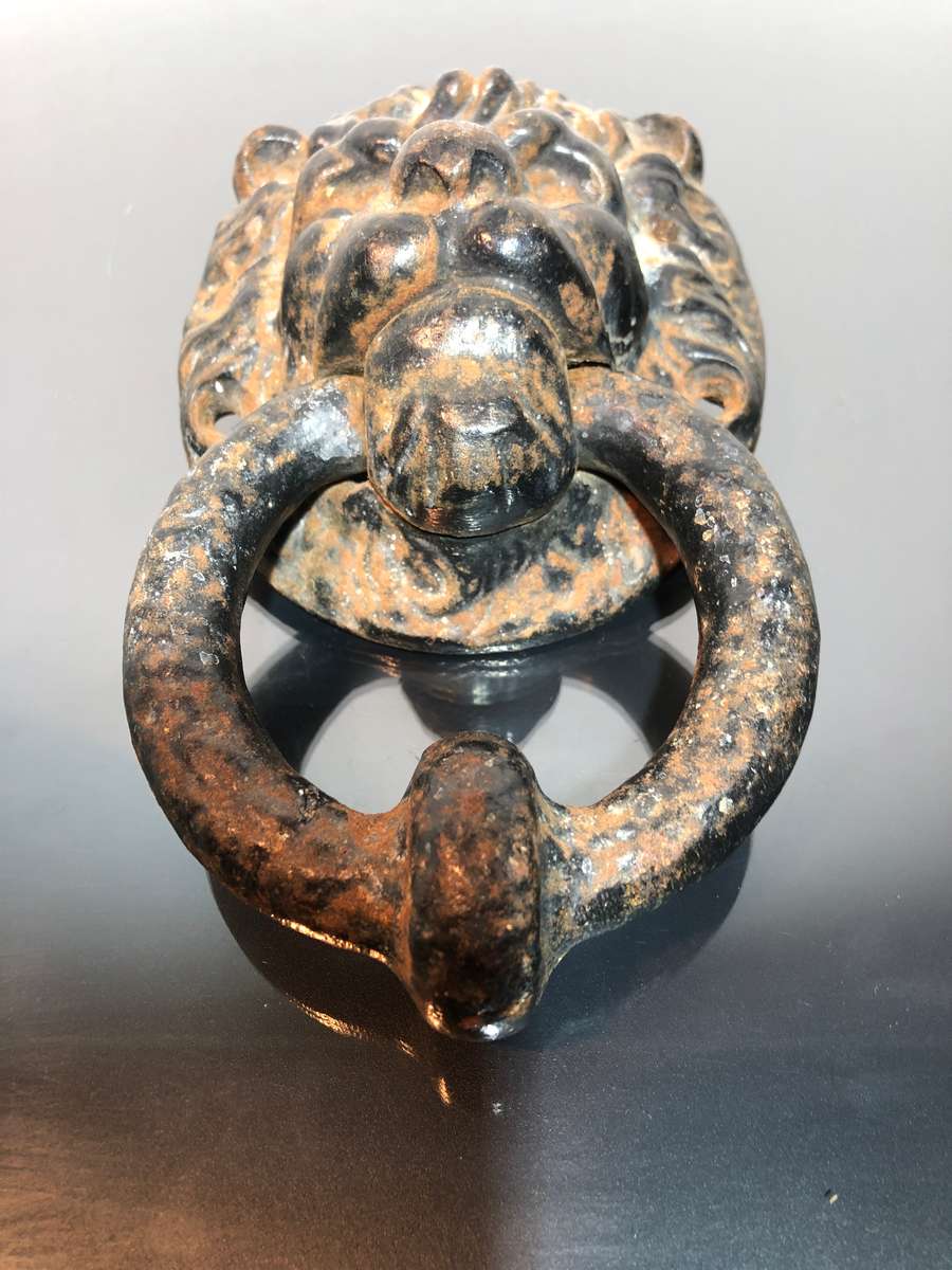 Architectural Salvage! Antique Georgian Style Solid Bronze Door Knocker