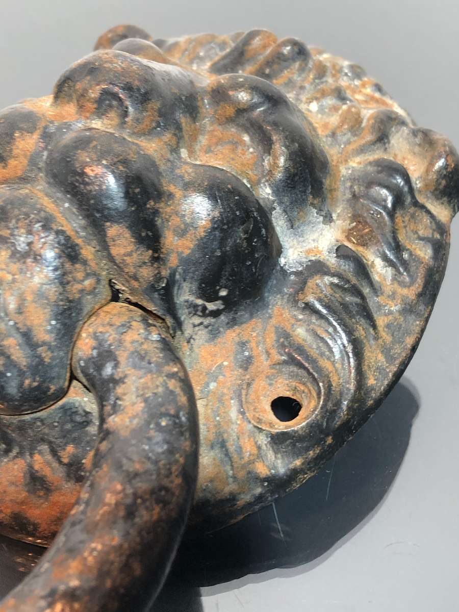 Architectural Salvage! Antique Georgian Style Solid Bronze Door Knocker