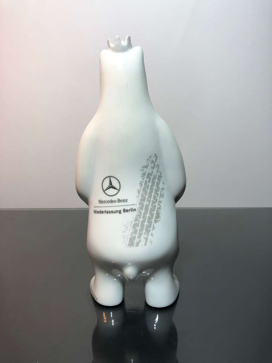 A Rare Limited Edition Ritzenhoff Porcelain Bear for Mercedes Benz
