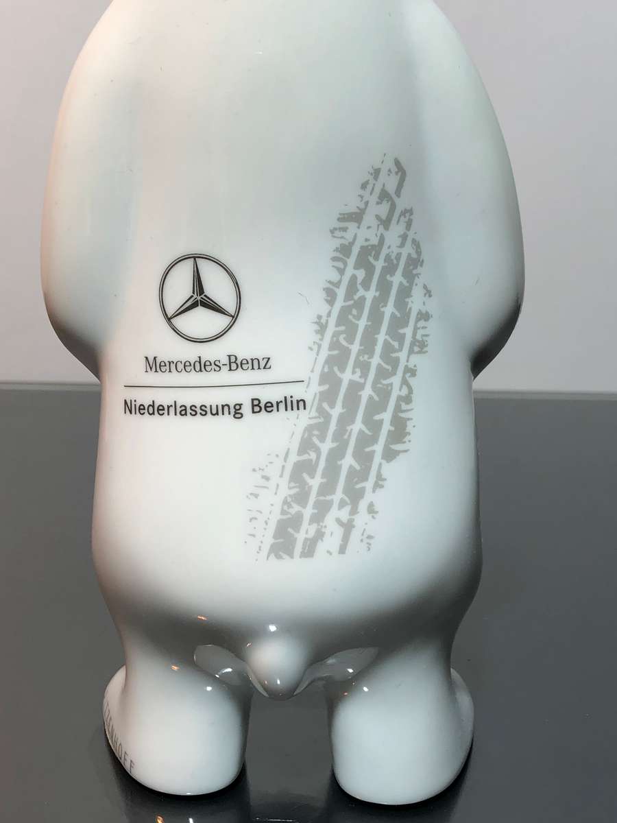 A Rare Limited Edition Ritzenhoff Porcelain Bear for Mercedes Benz