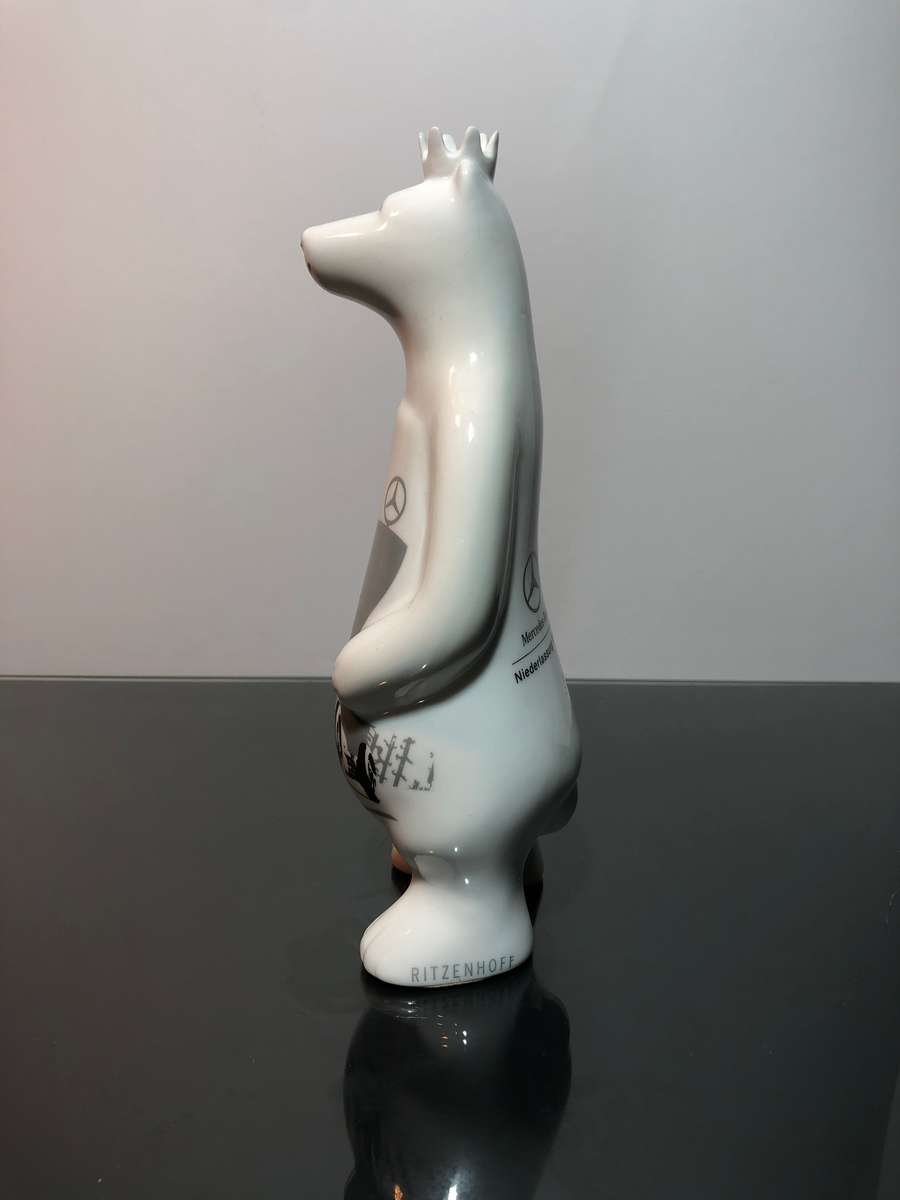 A Rare Limited Edition Ritzenhoff Porcelain Bear for Mercedes Benz