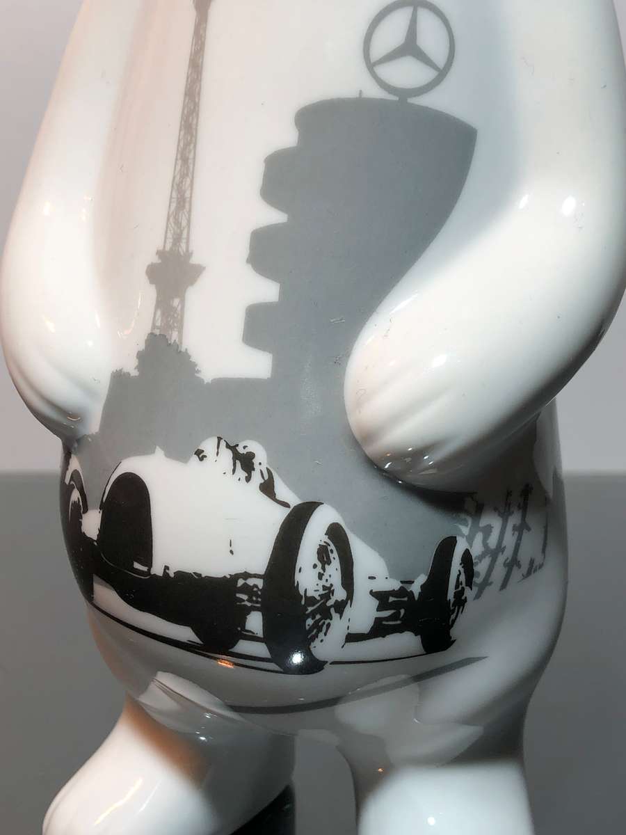 A Rare Limited Edition Ritzenhoff Porcelain Bear for Mercedes Benz