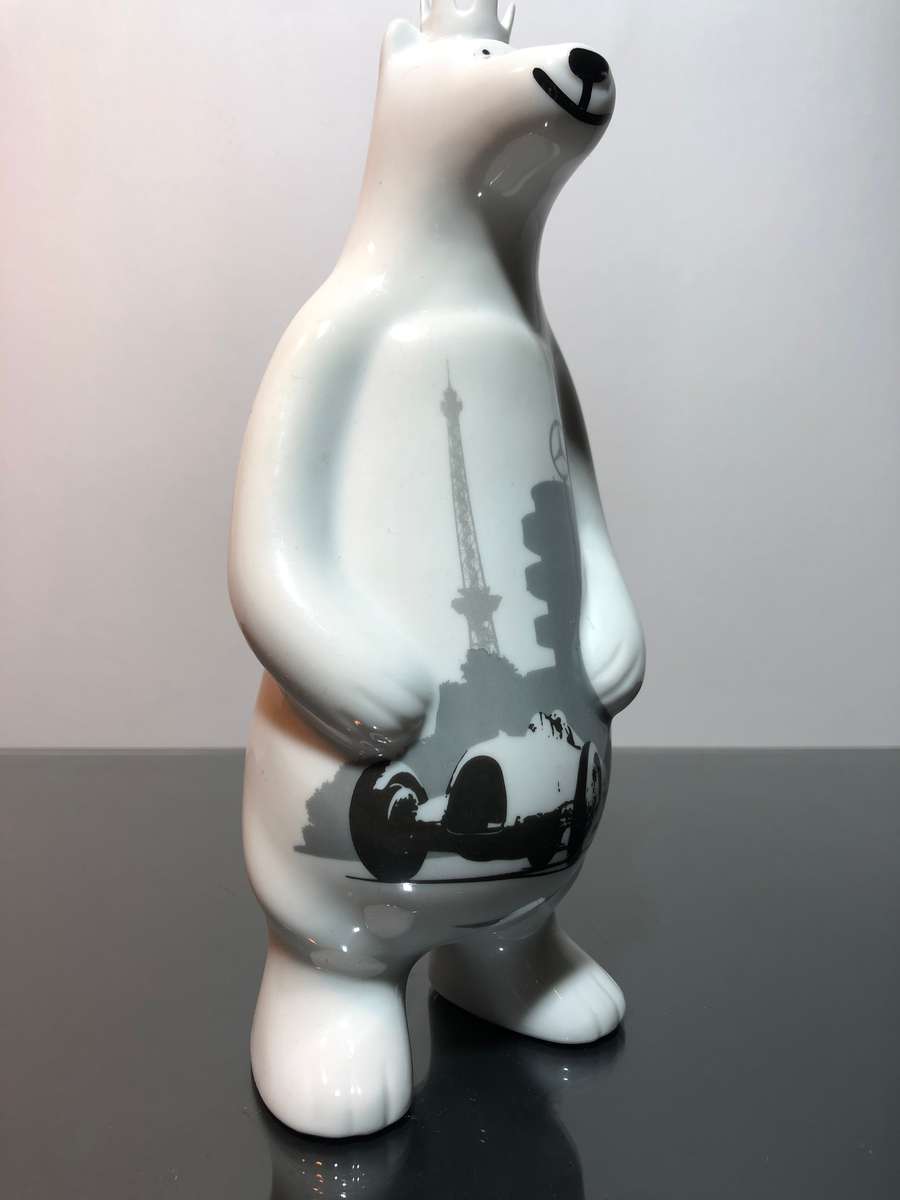 A Rare Limited Edition Ritzenhoff Porcelain Bear for Mercedes Benz
