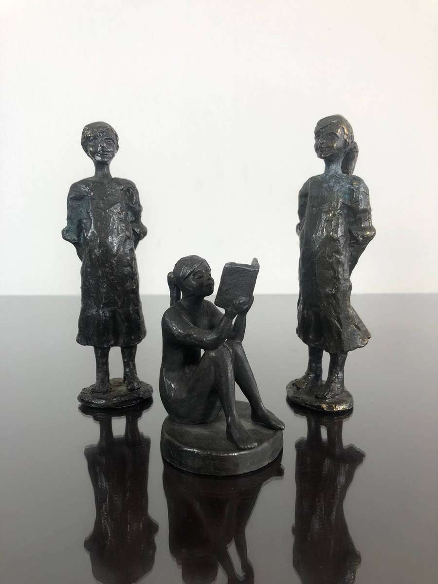 Three Miniature Bronze Sculptures from Dutch Artist Cory Ammerlaan