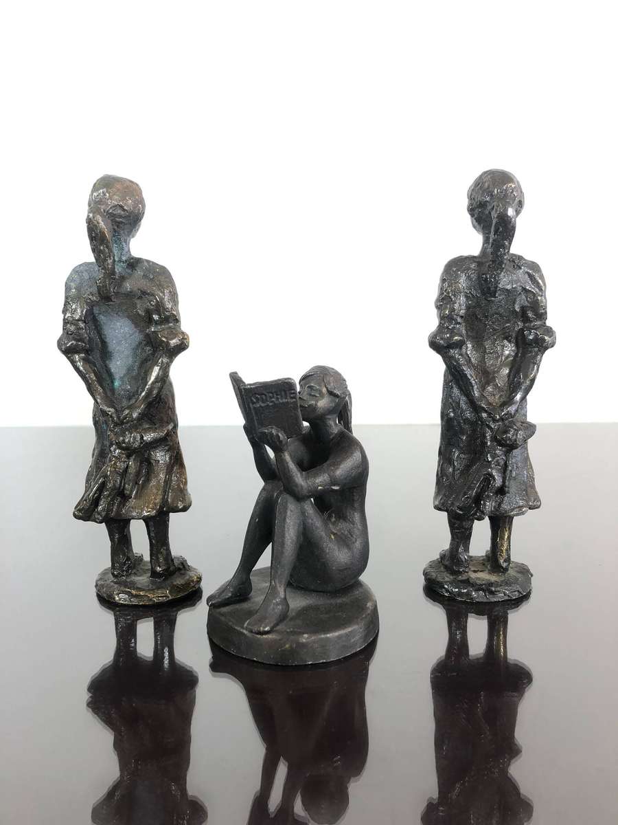 Three Miniature Bronze Sculptures from Dutch Artist Cory Ammerlaan