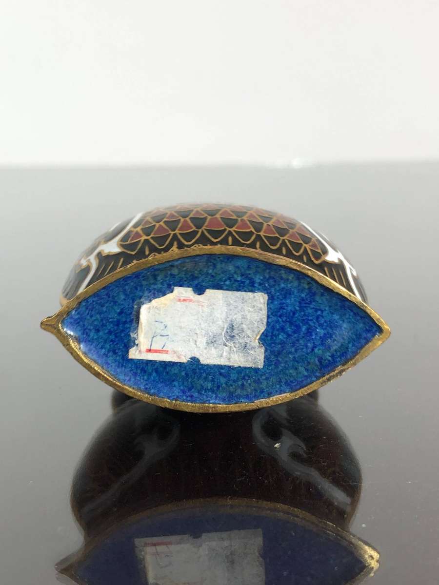 A Vintage Mid Century Chinese Cloisonné Owl