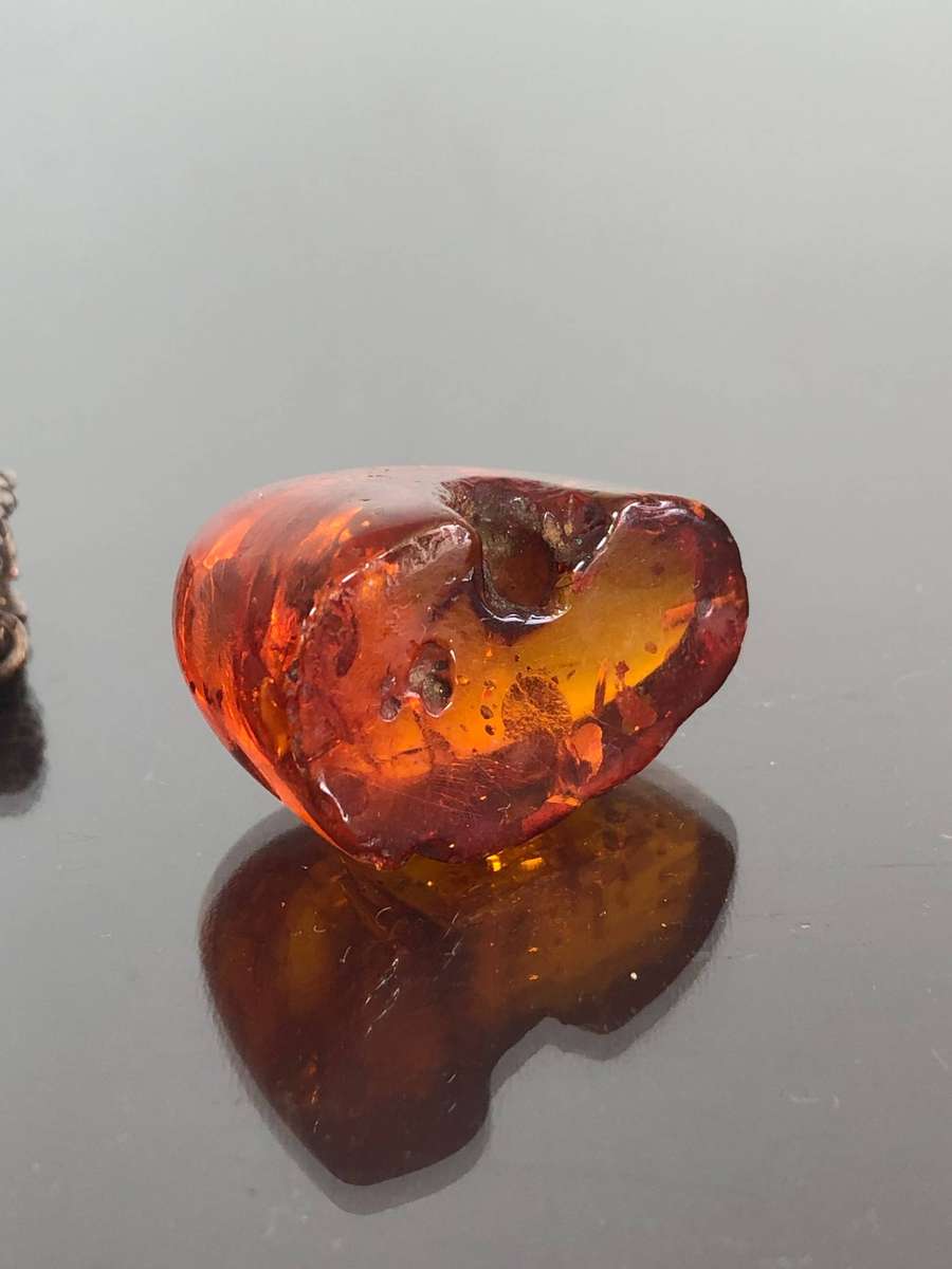 A Rare Antique Baltic Amber Pendant. ***Please Read Description ***