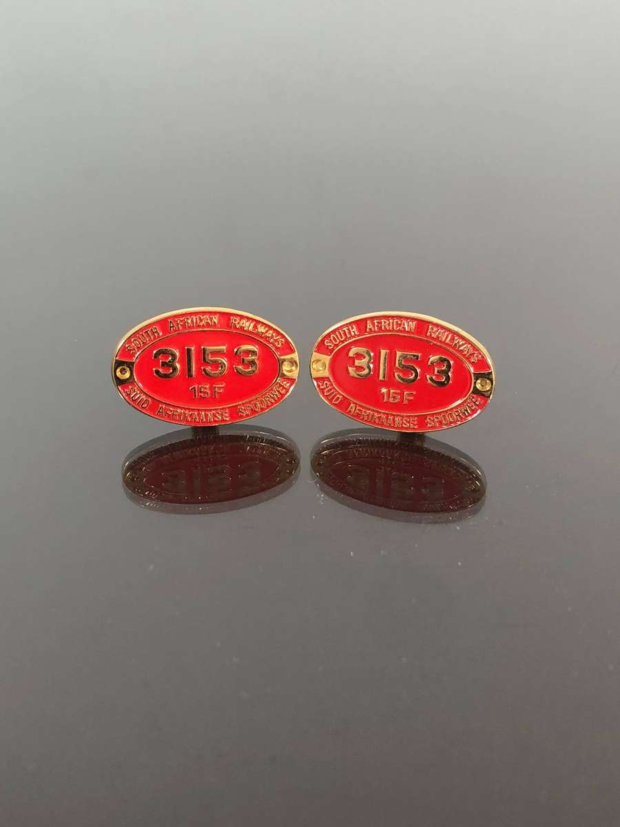 A Pair of Rare Railwayana South African Cufflinks