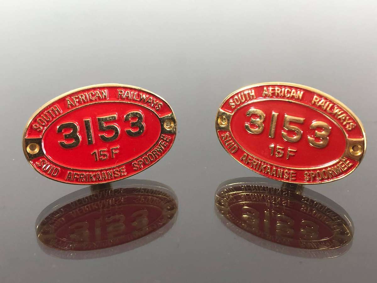 A Pair of Rare Railwayana South African Cufflinks