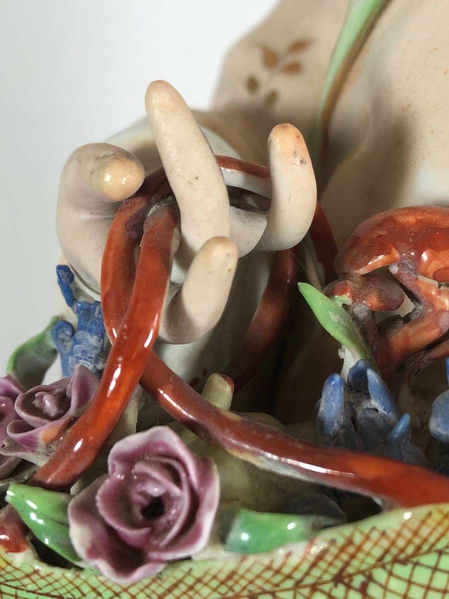A Large Chinese Famille Rose Porcelain Figurine ***please read condition***