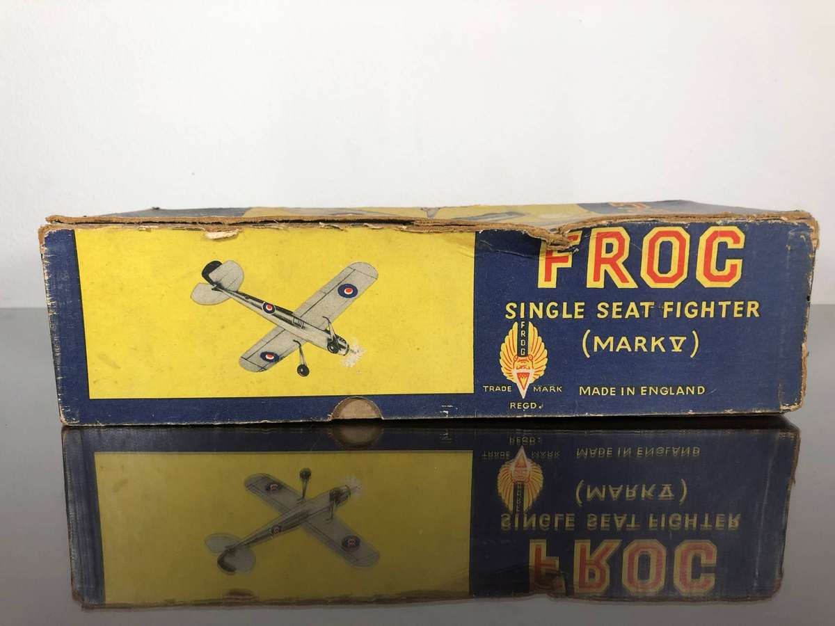 Vintage 1950s FROG Mark V Airplane Toy in Original Box