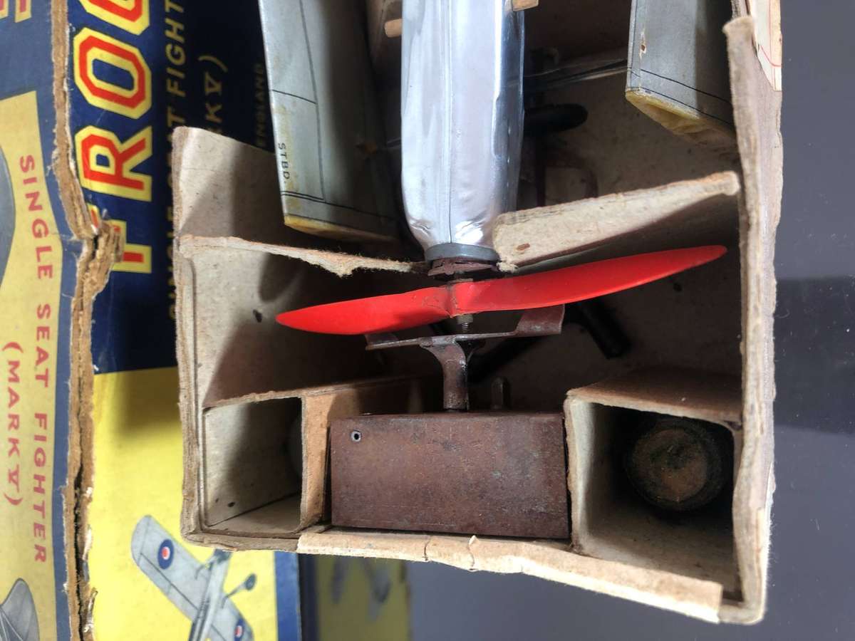 Vintage 1950s FROG Mark V Airplane Toy in Original Box