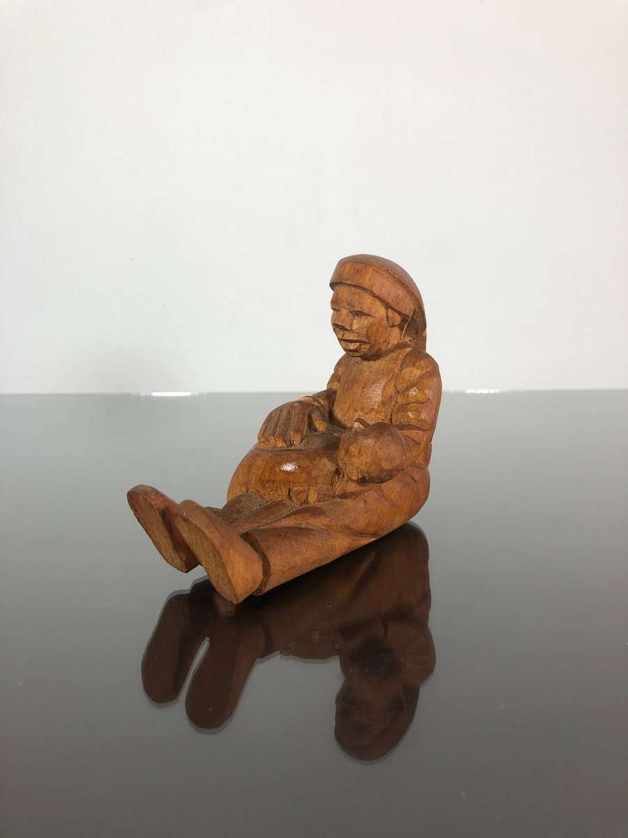 Zamu Gumede Mother and Child Carved Sculpture