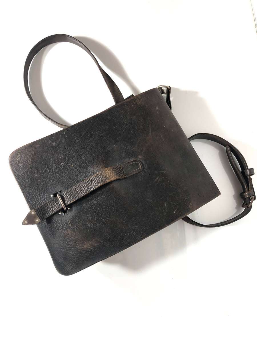 WW2 German Officers Leather Map Sling Bag