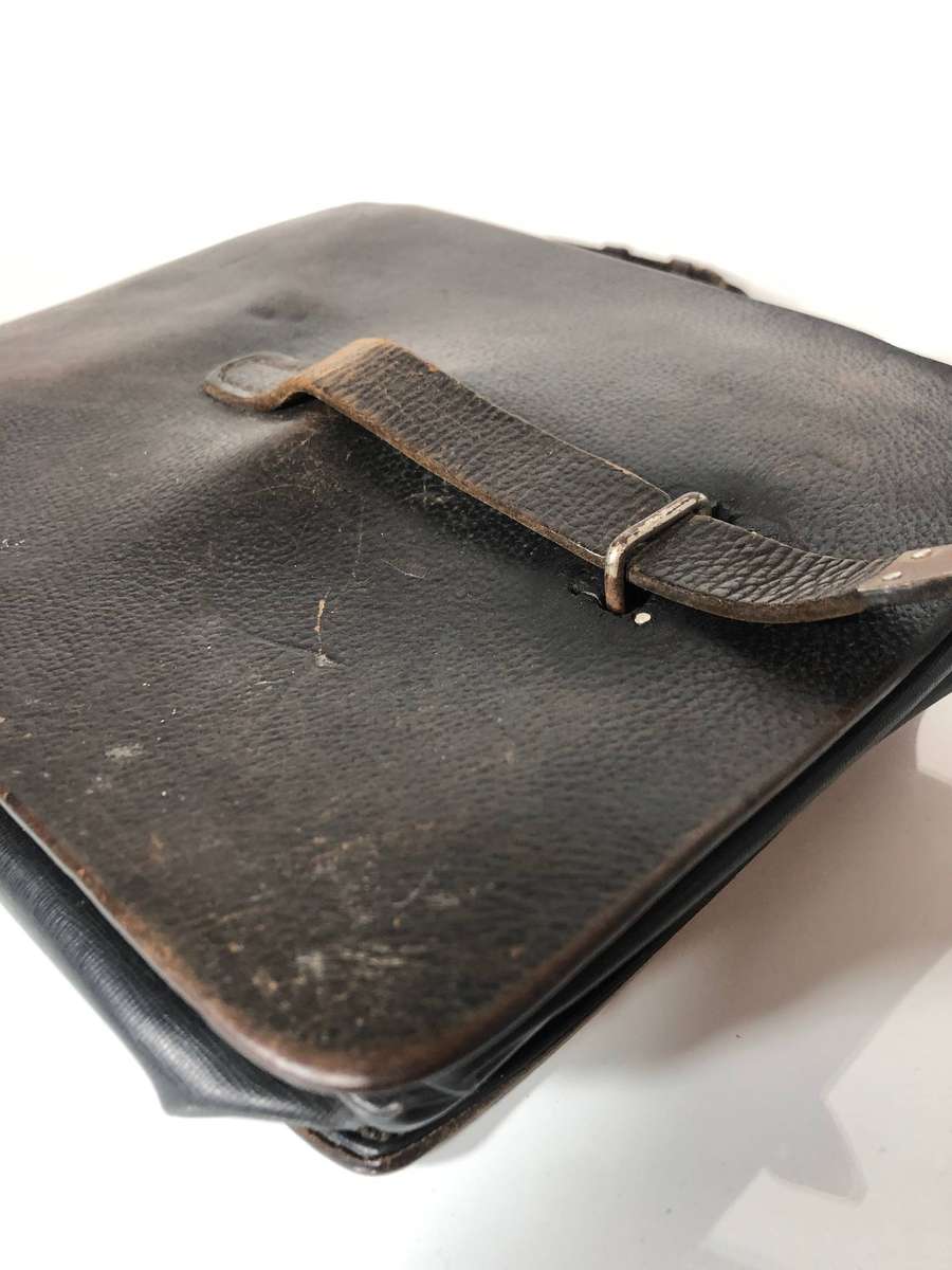 WW2 German Officers Leather Map Sling Bag