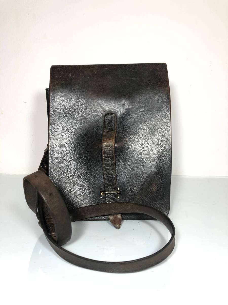 WW2 German Officers Leather Map Sling Bag