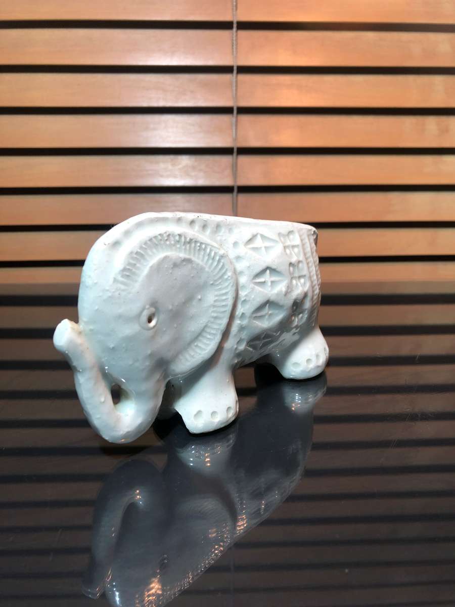 MCM Collectable Botossi White Elephant by Aldo Londi