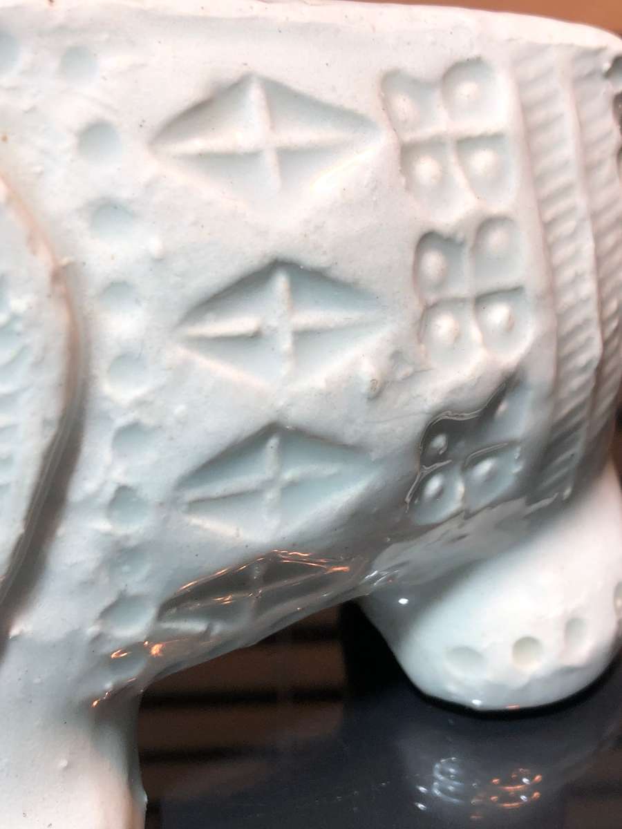 MCM Collectable Botossi White Elephant by Aldo Londi