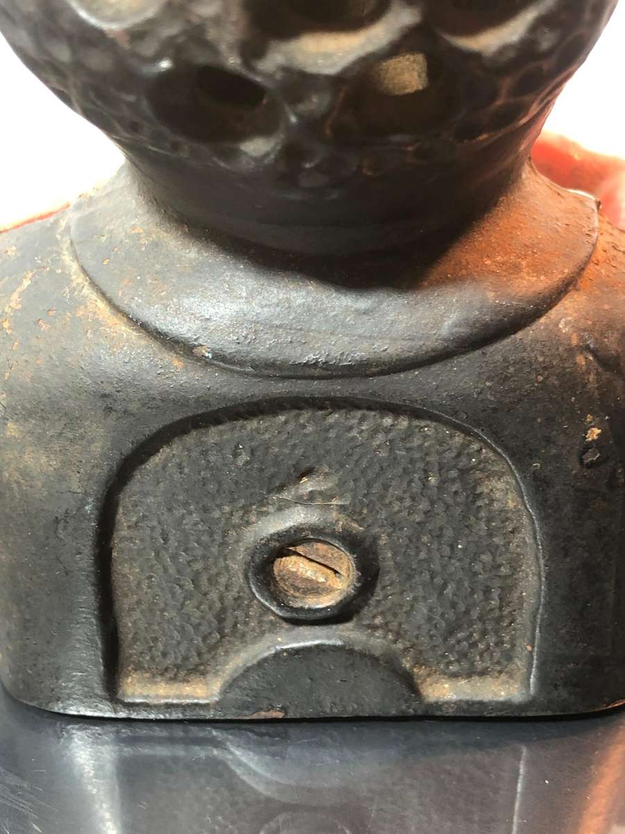 Antique Cast Iron Jolly Americana Money Bank