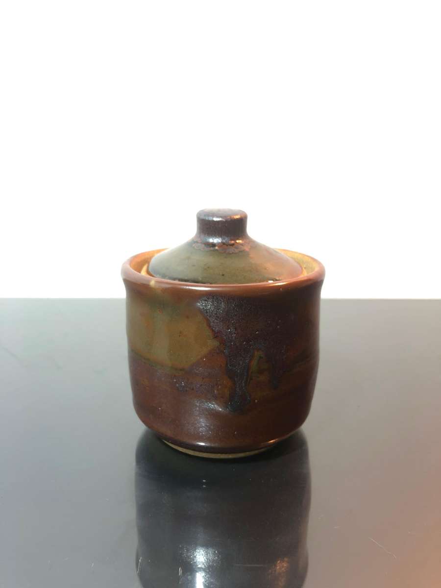 South African Potter Ian Glenny Stoneware Vessel with Lid (1952-2023)