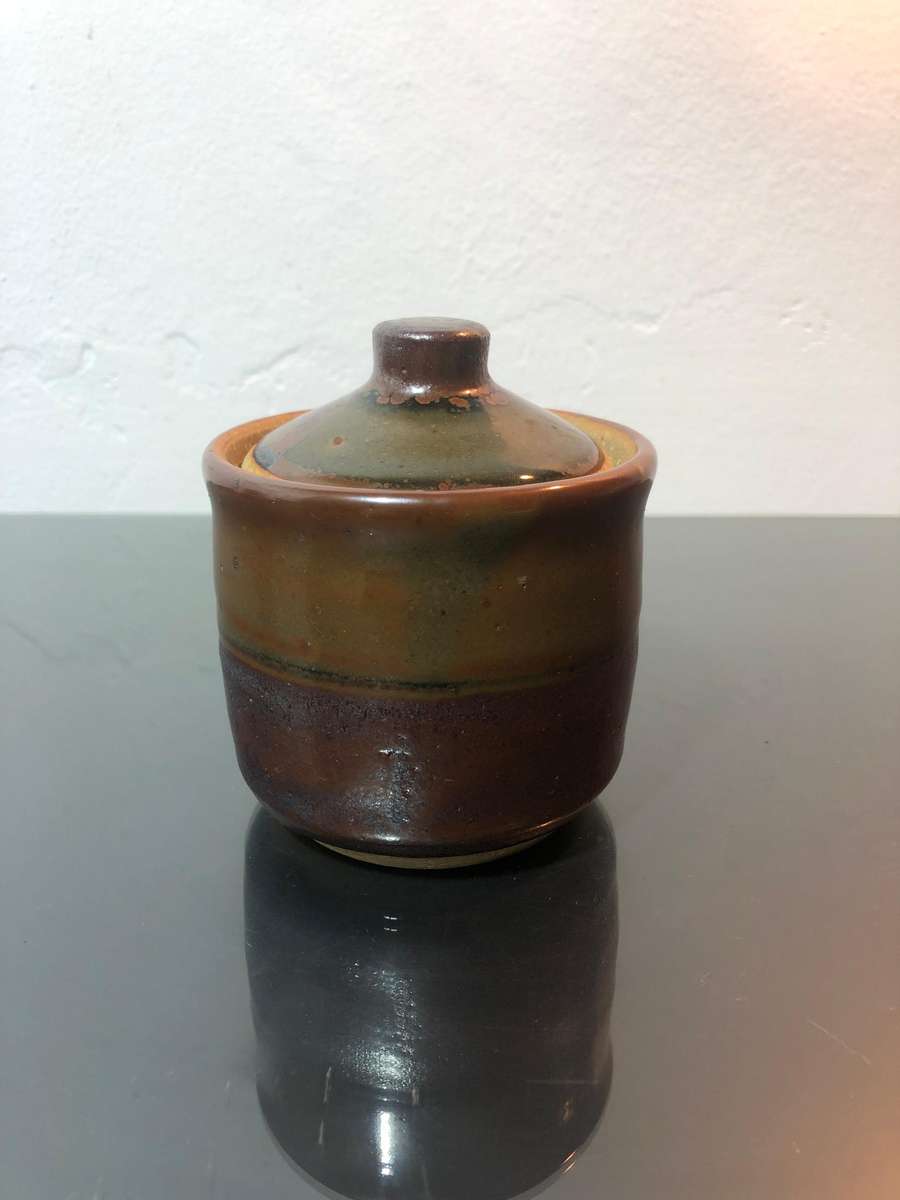 South African Potter Ian Glenny Stoneware Vessel with Lid (1952-2023)