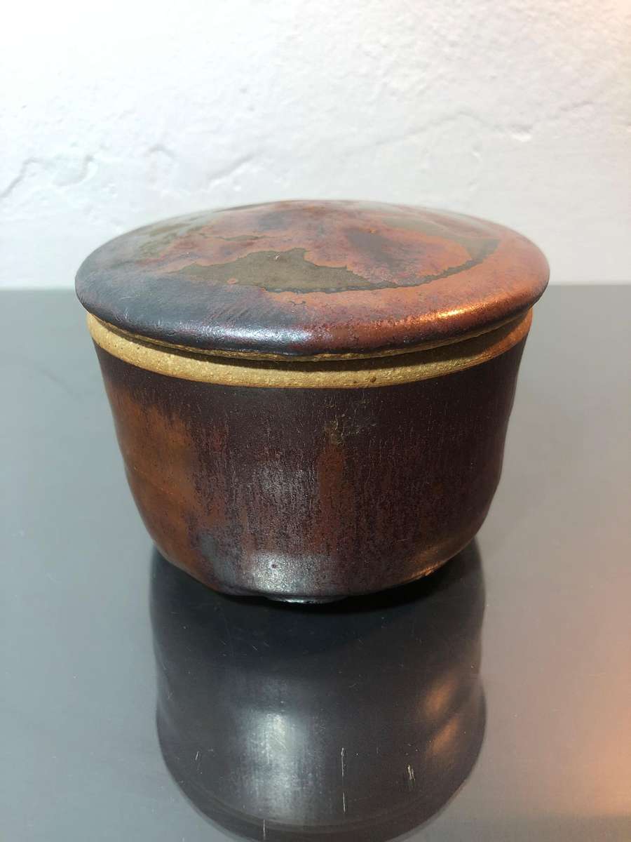 South African Studio Potter Ian Glenny Stoneware Vessel with Lid (1952-2023)