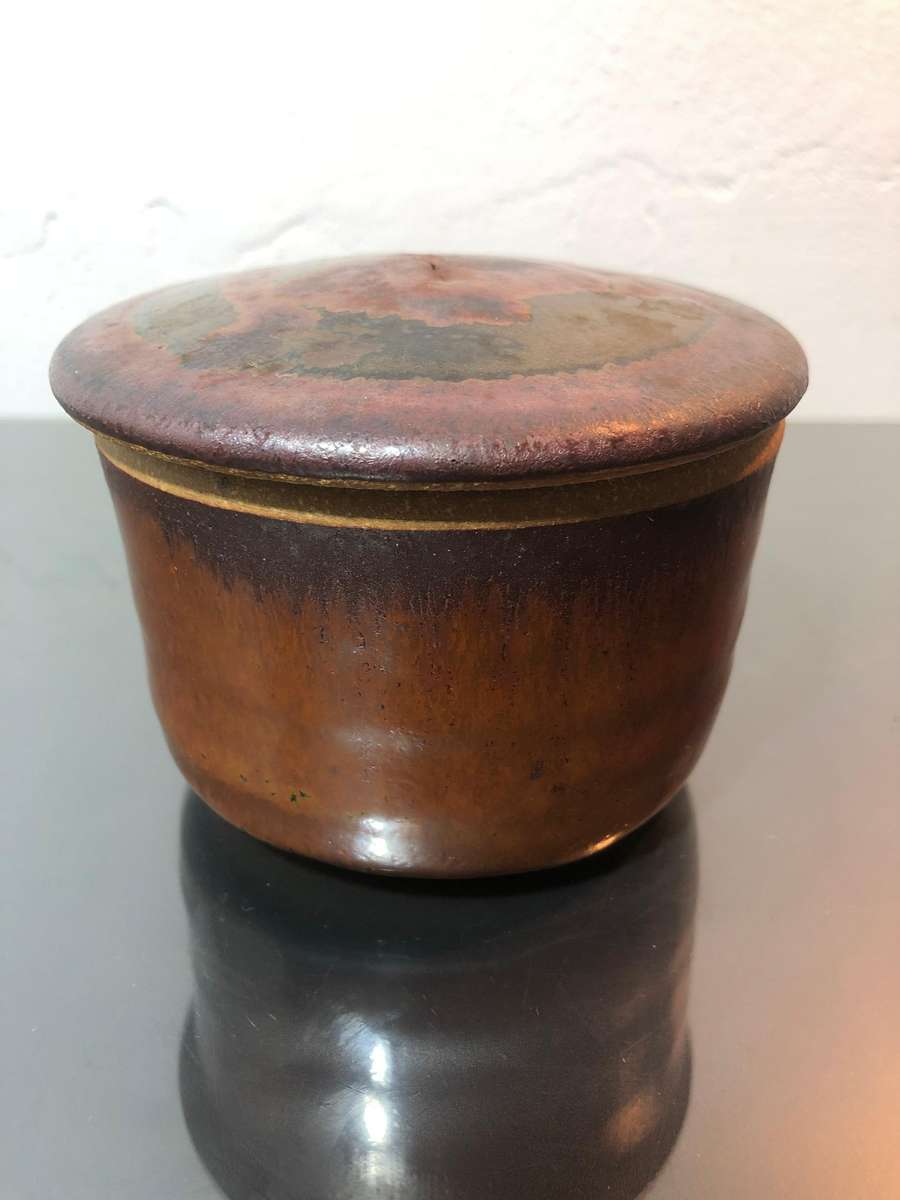 South African Studio Potter Ian Glenny Stoneware Vessel with Lid (1952-2023)