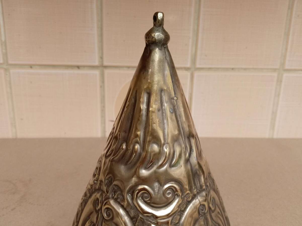 VINTAGE MOROCCAN BRASS TAGINE COVER