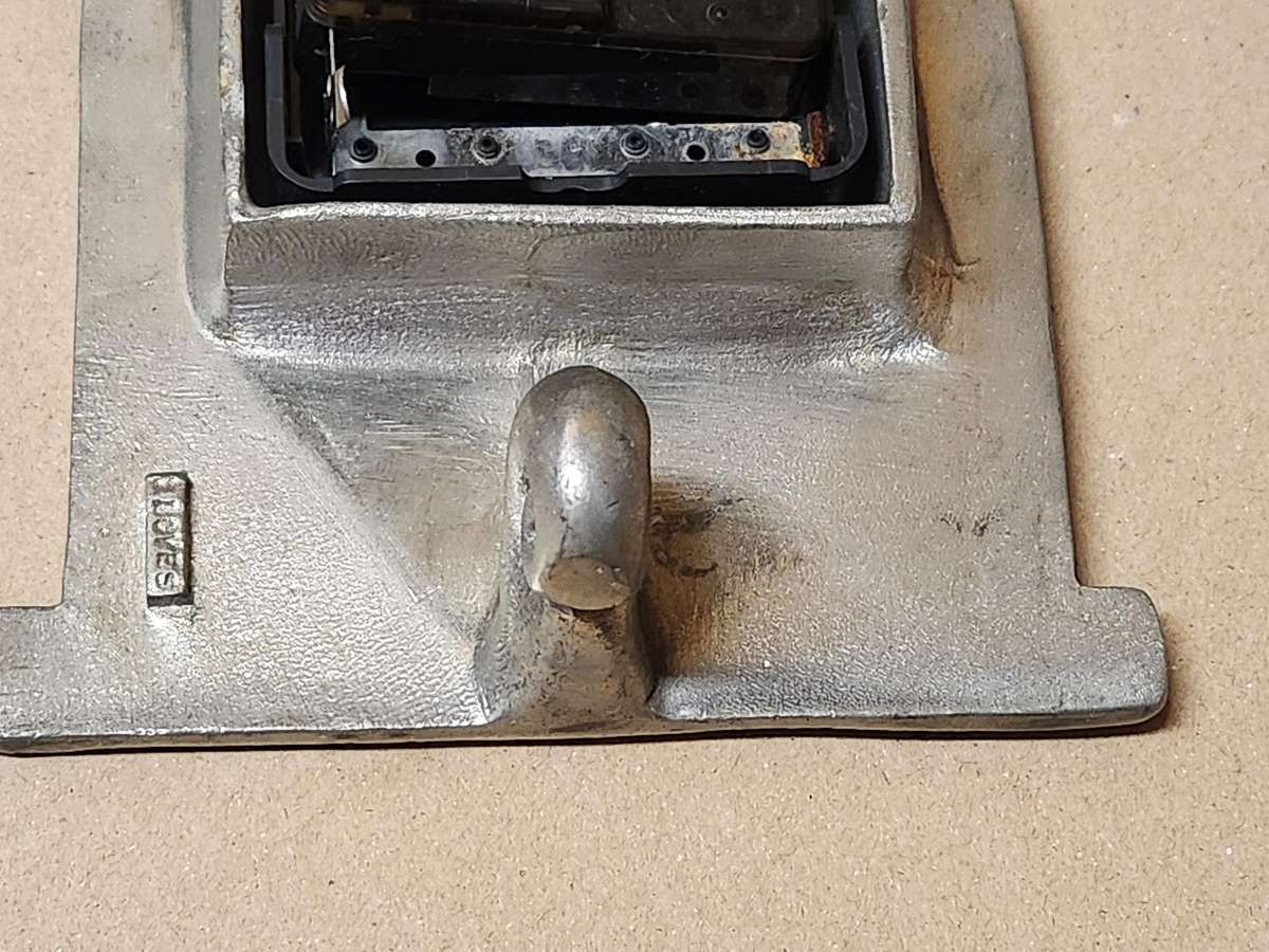 Vintage Carrol Boyes Functional Art Early Design Pewter Mantle Clock