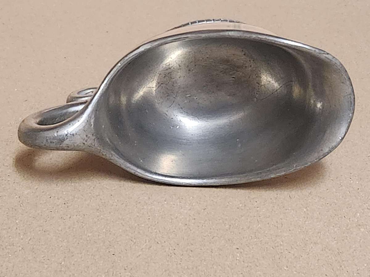 VINTAGE CARROL BOYES FUNCTIONAL ART EARLY DESIGN PEWTER CREAMER