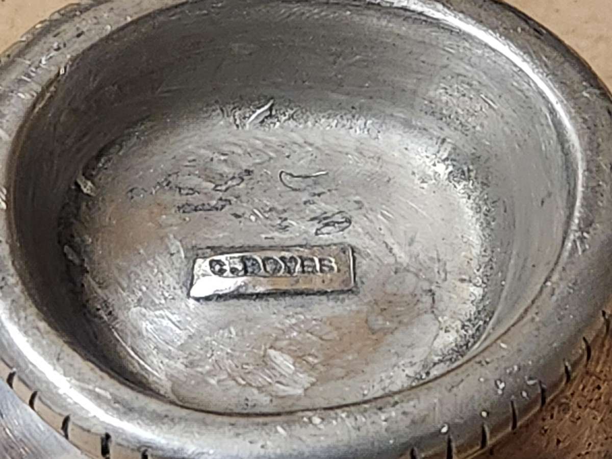 VINTAGE CARROL BOYES FUNCTIONAL ART EARLY DESIGN PEWTER CREAMER