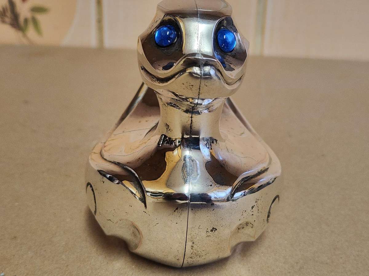 Vintage Fallstaff Silver Plated Coin Bank