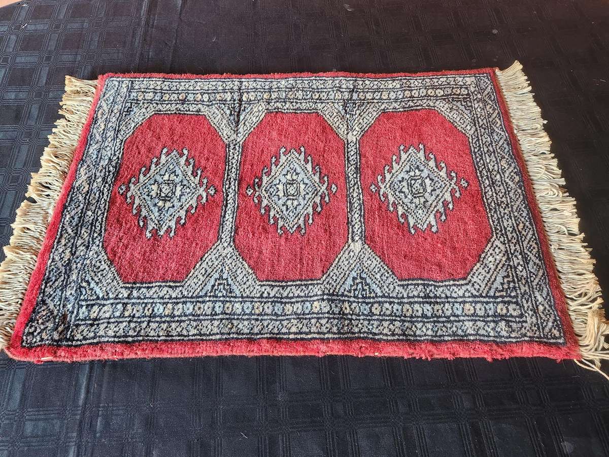 Pure Wool Hand Knotted Persian Prayer Carpet