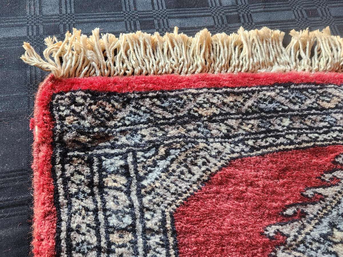 Pure Wool Hand Knotted Persian Prayer Carpet