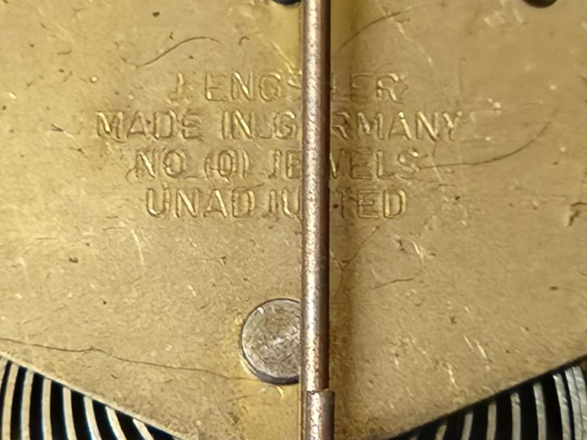 J ENGSTLER MINIATURE CUCKOO CLOCK IN WORKING CONDITION