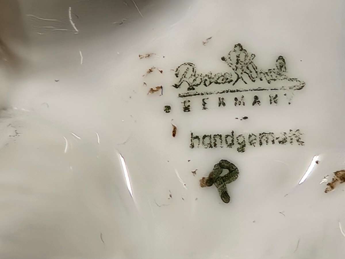 1950s ROSENTHAL GERMANY T KARNER PORCELAIN HUNCHING CAT FIGURINE