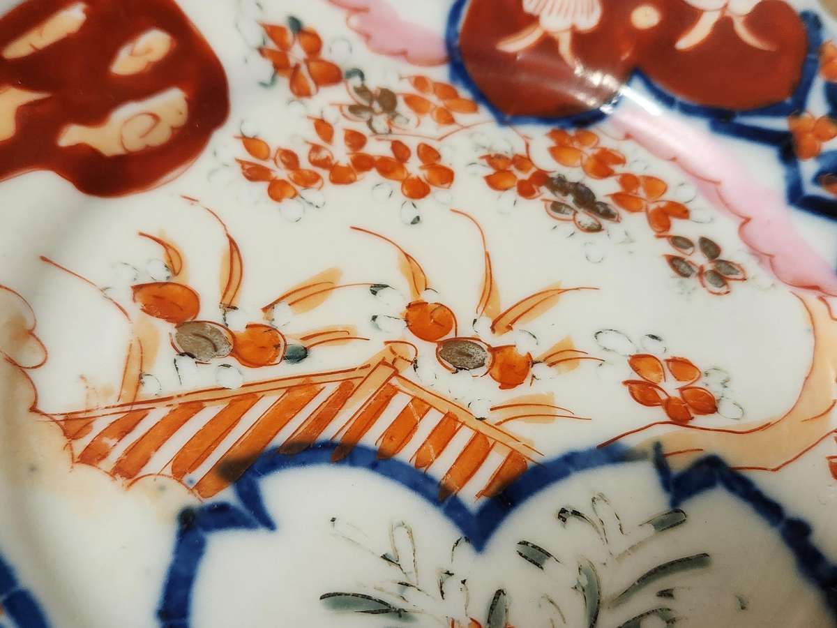 ANTIQUE JAPANESE IMARI ARITA WARE SMALL PLATE