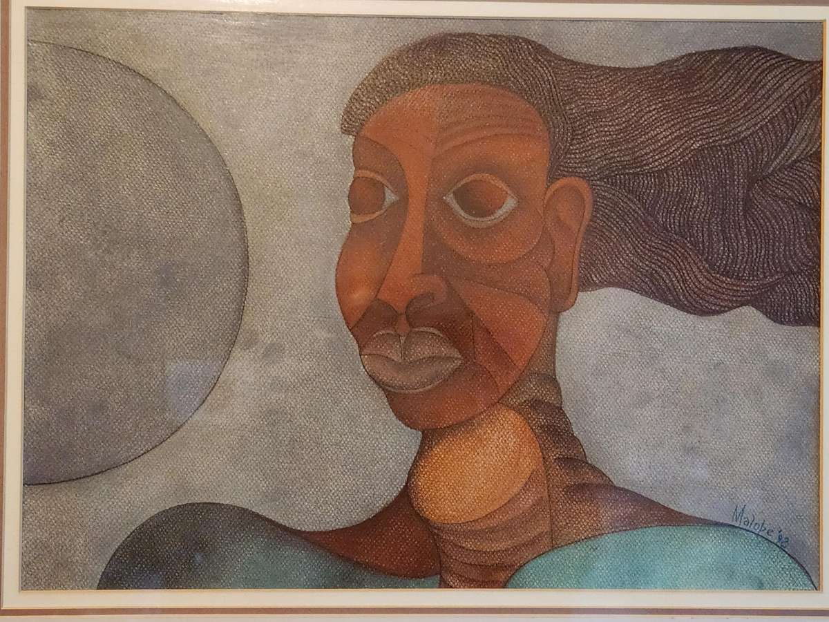 AWESOME SOLLY MALOPE PASTELS PAINTING