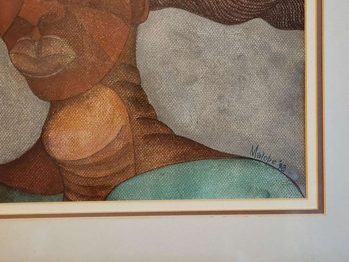 AWESOME SOLLY MALOPE PASTELS PAINTING