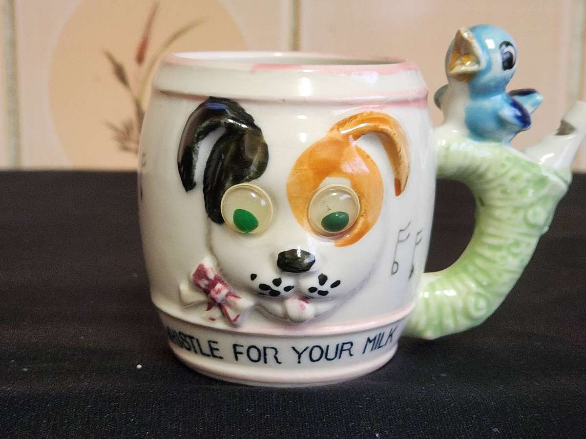 VINTAGE WESTVILLE WHISTLE FOR YOUR MILK MUG, HIGHLY COLLECTIBLE